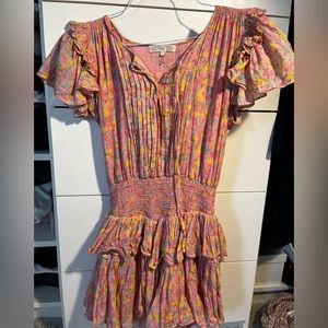 Love shack fancy pink mini dress